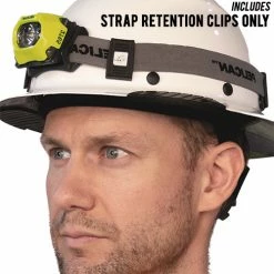Cheap 🔔 Accessories Black Jack Industrial Helmet Strap Retention System Clips | For Headlamps 🎁 -Deals Brightguy Store BlackJack Helmet Strap Retention System BJi001 2 2