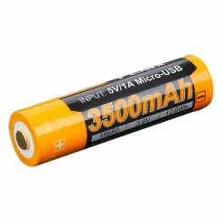 Wholesale 🎁 Batteries Fenix 18650 Battery ARB-L18-3500U With Micro USB Port | BrightGuy Is An Authorized Fenix Distributor ⭐ -Deals Brightguy Store Fenix 18650 Battery ARB L18 3500U 2 1