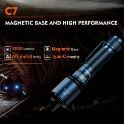Hot Sale 🛒 Boating Flashlights Fenix C7 USB-C Rechargeable Flashlight | 3,000 Lumens 💯 -Deals Brightguy Store Fenix C7 USB Rechargeable Flashlight 10 600x600 1