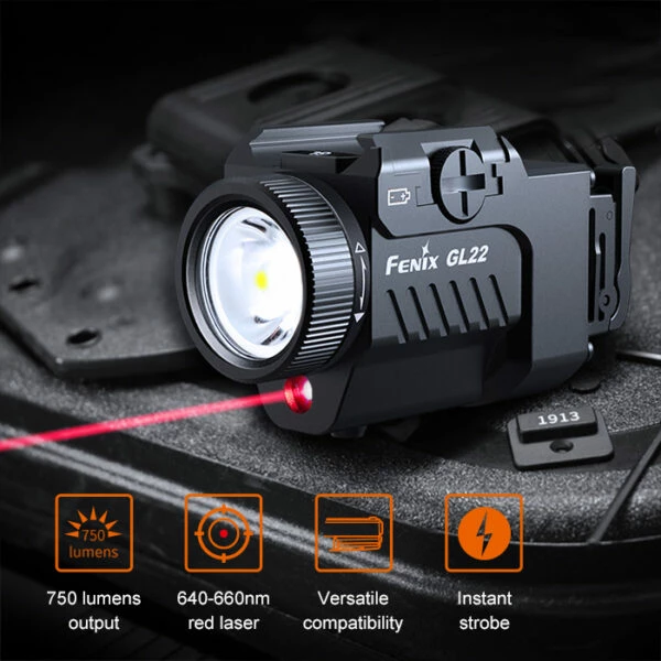 Deals 🔥 Fenix GL22 Rechargeable Weapon Light With Red Laser | 750 Lumens 🧨 4 Deals 🔥 Fenix GL22 Rechargeable Weapon Light With Red Laser | 750 Lumens 🧨 - Image 3