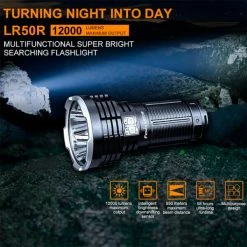 Top 10 😀 Boating Flashlights Fenix LR50R Super Bright Search Light | 12,000 Lumens ⭐ -Deals Brightguy Store Fenix LR50R Super Bright Search Light 5 600x600 1