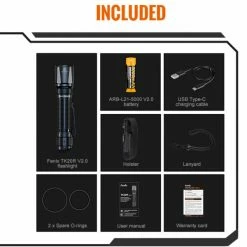 Cheapest 👏 Boating Flashlights Fenix TK20R V2.0 USB-C Rechargeable Flashlight | 3,000 Lumens 😀 -Deals Brightguy Store Fenix TK20R V2 USB C Rechargeable Flashlight 8 600x600 1