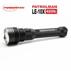 Hot Sale 🤩 Bright Flashlights Powertac Patrolman LE-10X® Search Flashlight | 4200 Lumens 🔔