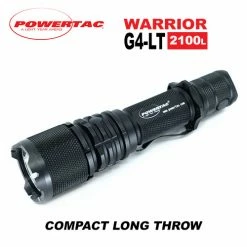 Deals Brightguy Store 15 Brand new ๐ Boating Flashlights Powertac Warrior G4LT Long Throw Tactical Flashlight | Powertac Distributor ๐